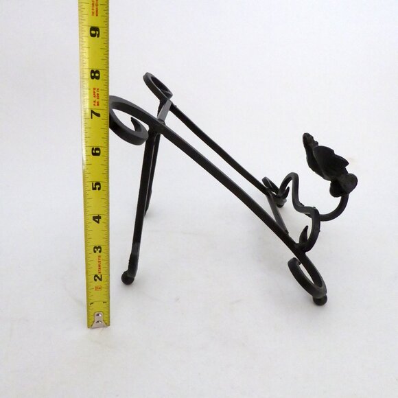 NEW ROOSTER CHICKEN BLACK CAST IRON COOKBOOK RECIPE STAND EASEL HOLDER - Picture 6 of 8